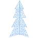 Albero di Natale con 160 LED Bianco Freddo 150 cm Acrilico - Foto miniatura 2
