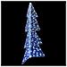Albero di Natale con 160 LED Bianco Freddo 150 cm Acrilico - Foto miniatura 3