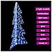 Albero di Natale con 160 LED Bianco Freddo 150 cm Acrilico - Foto miniatura 7