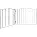 Cancello per Cani Pieghevole 2 Pannelli Bianco 160 cm Pioppo - Foto miniatura 1
