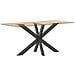 Gamba per Tavolo da Pranzo a Forma di Ragno Antracite 120x68x(72-73) cm Acciaio - Foto miniatura 6