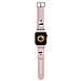Bracciale Per Apple Watch 38 / 40 / 41mm In Silicone Con Motivo Karl E Choupette, Rosa - Foto miniatura 2