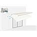 Tenda Da Sole Motorizzata Semi-cassonata Fazzio 5m X 3m Bianca Con Telo Beige - Foto miniatura 2