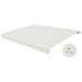 Tenda Da Sole Motorizzata Semi-cassonata Fazzio 5m X 3m Bianca Con Telo Beige - Foto miniatura 5