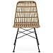 Set Di 2 Sedie Da Pranzo O Da Giardino Aitana Ratan /nero - Foto miniatura 2