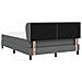Letto a molle con materasso Grigio scuro 140 x 200 cm Tessuto - Foto miniatura 9