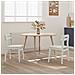 Sedia da pranzo 2 pcs Bianco Legno di gomma solido - Foto miniatura 3