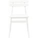 Sedia da pranzo 2 pcs Bianco Legno di gomma solido - Foto miniatura 5