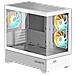 C201 PANORAMIC ICE Case per PC - Mid Tower, m-ATX, supporto radiatore da 360 mm, 3 ventole preinstallate, USB 3.0, supporto RGB Fusion - Foto miniatura 2