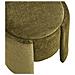 Walsdorf - Pouf Rotondo In Chenille Verde Ø42x44 Cm - Foto miniatura 4