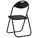 Sedia pieghevole 2 pcs Nero 48 x 43,5 x 81 cm Pelle Sintetica - Foto miniatura 7