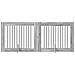 Cancello per cani con supporti 2 pcs Grigio Sonoma 100 x 80 cm - Foto miniatura 1