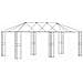 Struttura Gazebo 6 x 3 m Nero Acciaio - Foto miniatura 1