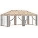 Struttura Gazebo 6 x 3 m Nero Acciaio - Foto miniatura 3