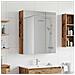 Mobiletto per specchio da bagno Legno vecchio 60 x 14,5 x 70 cm - Foto miniatura 2
