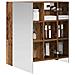 Mobiletto per specchio da bagno Legno vecchio 60 x 14,5 x 70 cm - Foto miniatura 3