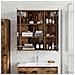 Mobiletto per specchio da bagno Legno vecchio 60 x 14,5 x 70 cm - Foto miniatura 4