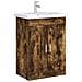 Mobiletto da Bagno Sotto Lavabo Rovere Fumo 78,5 x 37,5 x 81 cm - Foto miniatura 2