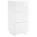 Credenza Bianco Lucido 33,5 x 34,5 x 75 cm Legno ingegnerizzato - Foto miniatura 1