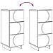 Credenza Bianco Lucido 33,5 x 34,5 x 75 cm Legno ingegnerizzato - Foto miniatura 9