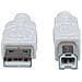 ICOC U-AB-010-U2W - Cavo USB 2.0 A / B 1 m Bianco - Foto miniatura 4