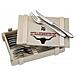 Wmf 1280239990 Set Di Posate 12 Pz Acciaio Inox (wmf Steakbesteck 12-teilig In Holzkist) - Foto miniatura 4