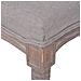 Panca In Legno Massello E Lino 150x40x48 Cm Grigio Chiaro - Foto miniatura 5