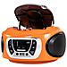 Stereo Portatile CD Boombox Radio DAB / DAB+ / FM con RDS USB AUX-IN e Presa Cuffie Colore Arancione - Foto miniatura 2