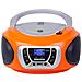 Stereo Portatile CD Boombox Radio DAB / DAB+ / FM con RDS USB AUX-IN e Presa Cuffie Colore Arancione - Foto miniatura 4