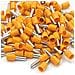 100pcs 4 Millimetri Cavo Isolato Arancione Singolo Terminale Crimp Puntali - Foto miniatura 1