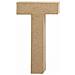 Creativ - Lettera T In Cartapesta, Altezza: 20,5 Cm, 1 Pezzo - Foto miniatura 2