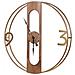 Orologio Da Parete Ø 50 Cm In Legno Chiaro Mulhouse - Foto miniatura 5
