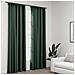 Tende Oscuranti Con Ganci Effetto Lino 2 Pz Verdi 140x245 Cm - Foto miniatura 1