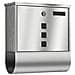 Acciaio Inox Letterbox Con Il Giornale Rullo Acciaio Inossidabile Spazzolato Finestra Targhetta Identificativa Hardware Di Montaggio Incluso (viti E Tasselli) E 2 Chiavi Argento - Foto miniatura 1
