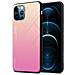 Custodia Compatibile Con Apple Iphone 12 / Iphone 12 Pro In Giallo - Rosa - Coperchio Protettivo Bicolore In Vetro Temperato E Silicone Tpu - Foto miniatura 1