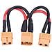 Xt60 Connettore A Spina Cavo Adattatore Per Connettore Per Batteria Parallela 14awg Cavo Per Rc Lipo (1 Femmina A 2 Maschi), 1 Pezzo - Foto miniatura 3