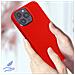 Cover Per Iphone 14 Pro Max In Silicone Semi-rigido Soft-touch Rossa - Foto miniatura 4