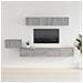 Set Di Mobili Porta Tv 5 Pz Grigio Sonoma In Legno Multistrato - Foto miniatura 1