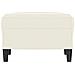 Poggiapiedi Crema 60x50x41 Cm In Velluto - Foto miniatura 3