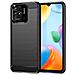 Custodia B-case Tpu Silicone Cover Case Per Poco C40 Carbon Metal Black - Foto miniatura 1