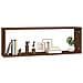 Mensole Muro Cubo 4 Rovere Marrone 80x15x26,5 Legno Multistrato - Foto miniatura 3