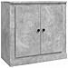 Credenza Grigio Cemento 70x35,5x67,5 Cm In Legno Multistrato - Foto miniatura 2