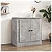 Credenza Grigio Cemento 70x35,5x67,5 Cm In Legno Multistrato - Foto miniatura 1
