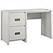 Monarch Hill Scrivania A Piedistallo Con 2 Cassetti In Mdf Bianco - Foto miniatura 1