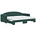 Divano Letto Estraibile Materassi Verde Scuro 80x200 Velluto - Foto miniatura 1
