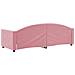 Letto Da Giorno Rosa 80x200 Cm In Velluto - Foto miniatura 4