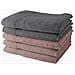 Set Di Asciugamani Grigio Rosa Chiaro 5 Pezzi 70 X 130 Cm - Foto miniatura 1