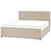 Letto Contenitore Velluto Rochefort 160 X 200 Cm Beige - Foto miniatura 3