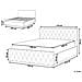 Letto Contenitore Velluto Rochefort 160 X 200 Cm Beige - Foto miniatura 6