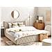 Letto Contenitore Velluto Rochefort 160 X 200 Cm Beige - Foto miniatura 1
